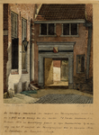 206550 Gezicht op de ingang van de Latijnse school, de St. Hieronymusschool, aan de Kromme Nieuwegracht te Utrecht.